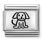 Nomination Composable Classic Link 330109/52 Puppy in 925 Silver